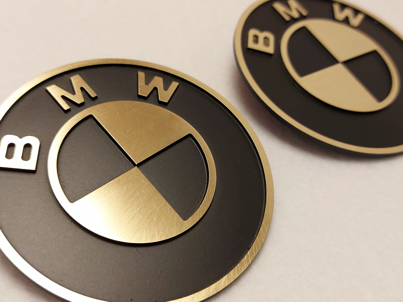 BMW emblem ø70mm in brass n2 pieces | Etsy