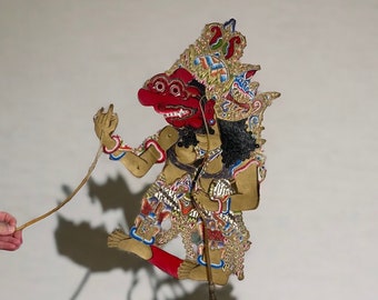 Wayang kulit doll - Indonesia - Antique - Early 20th century - Shadow play - South East Asia