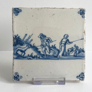 Antique tile - 17th century - Delft - Dutch