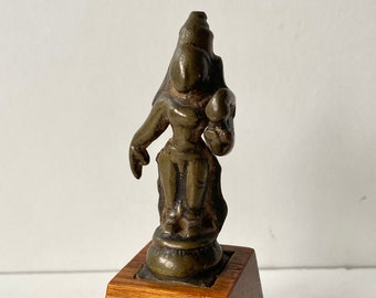 Krishna Venugopala, bronce indio del siglo XVII - India - Pie de madera