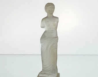 Glass sculpture - Roman lady - Vintage