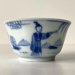 Chinese porcelain - Cup - Kangxi dynastie - 18th century - Qing - Blue and white - Bowl