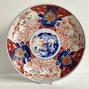 Japanese porcelain - Meiji period - 19th century - Imari - Antique - Charger