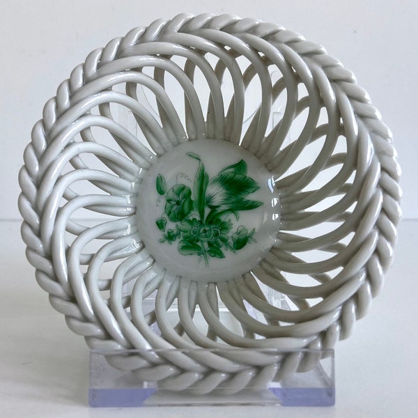 Basket - Weave bowl - Herend - Hungary
