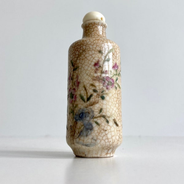 Porcelana china - Botella de rapé - Siglo XIX - Marcado