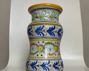 Paragüero Albarello de cerámica siciliana con decoración barroca