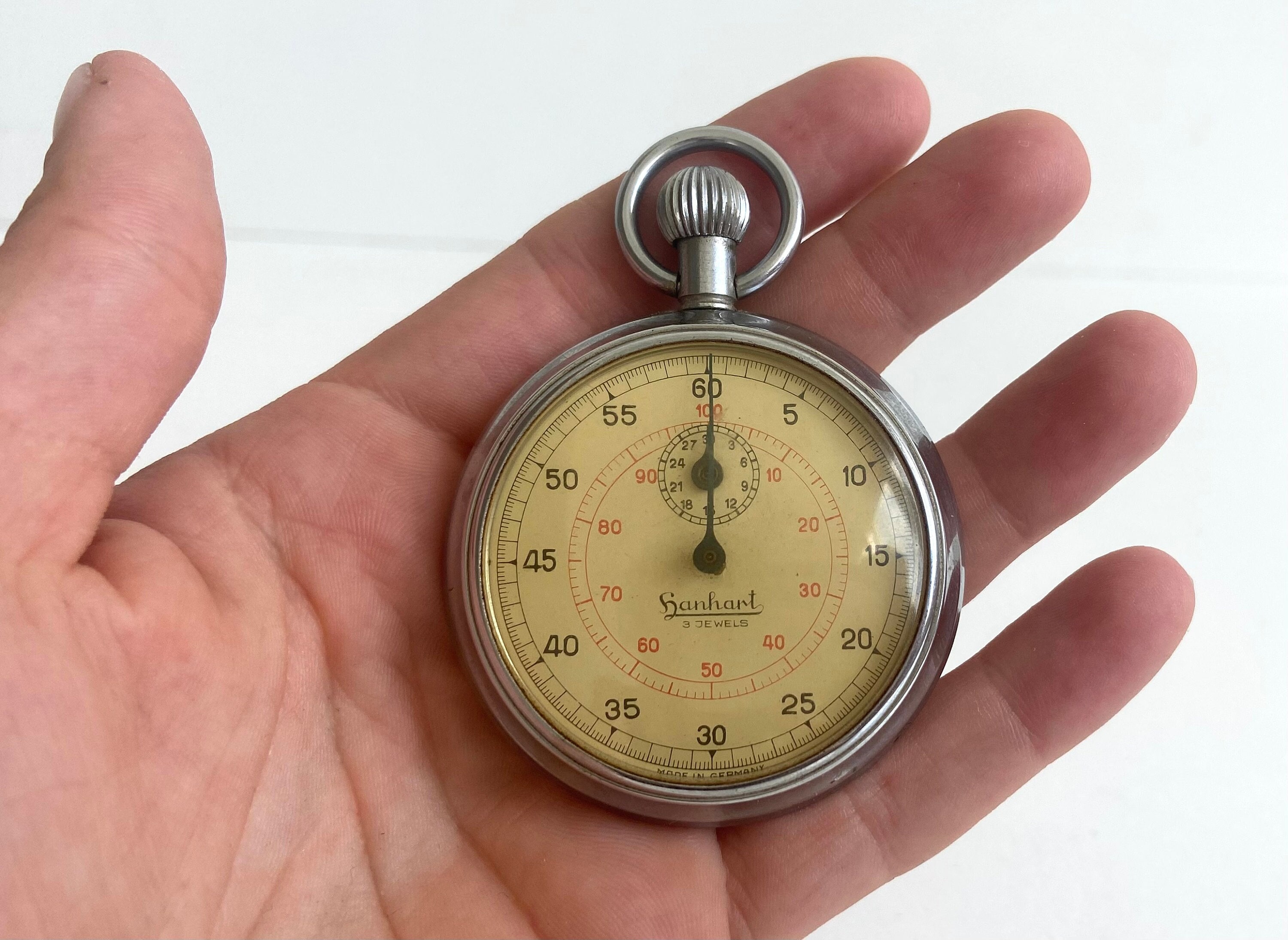 Steine Hanhart Stoppuhr Antik Hanhart Taschenuhr Mit Stoppuhr