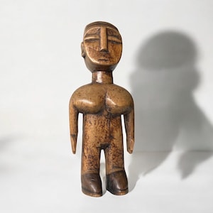 Ewe figure Ghana - Twin figure - 20th century - Nice patina - Original tribal piece