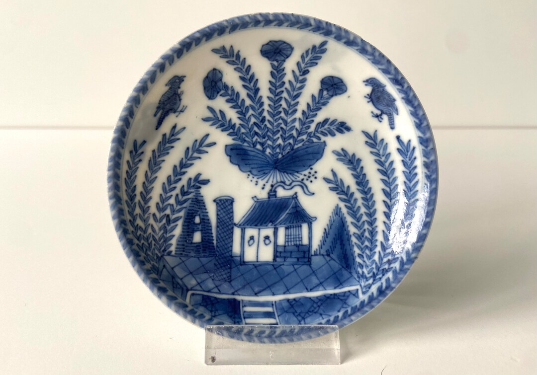 Chinese Porcelain Saucer - Eggshell Porcelain - Cong Shell Mark - 18th ...