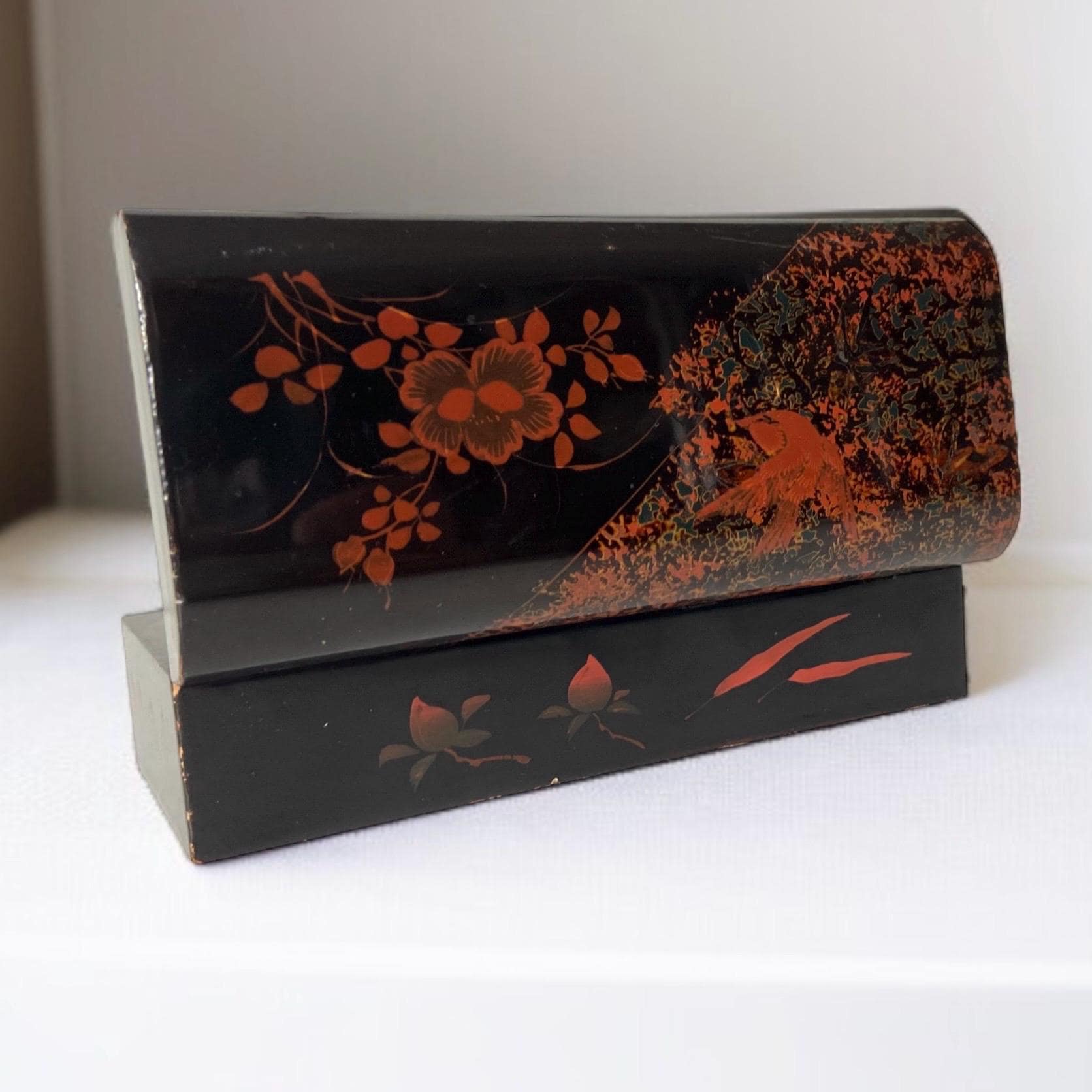 日本の漆器箱 - 20世紀 - アジア美術 - 花 - 鳥 - Etsy 日本