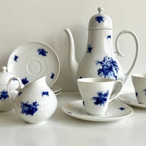 Björn Wiinblad for Rosenthal - Studio Linie: Form Romanze - Germany, 1980&#39;s - Crockery parts - Tableware - Coffee-pot, sugar pot, milk can
