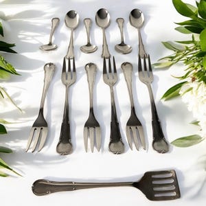 WMF cutlery set - Plate silver - 90 - Vintage - Fork - Spoon - 13 pieces - Cake set
