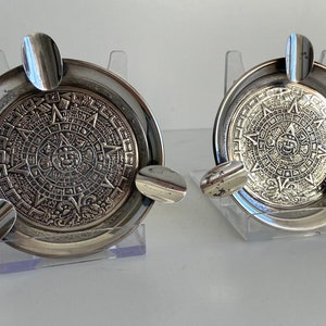 Mexikanisches Silber - Maya Kalender - 925 Sterling - Aschenbecher - Aschenbecher