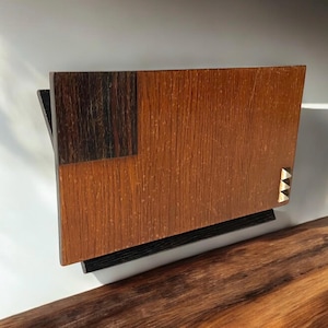 Revistero Art Déco - Escuela de Ámsterdam - Madera - Años 30 - Diseño