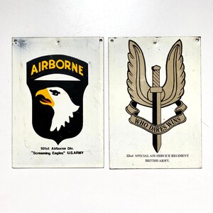 Flugzeug Karten (2) U.S. Army - Eagle - Militär - Militaria - British Army - England, Englisch, United Kingdom