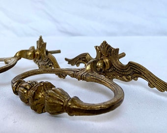 French door knobs - Furniture hardware - Handles - Knobs - French hardware - France, 1930s - Handle