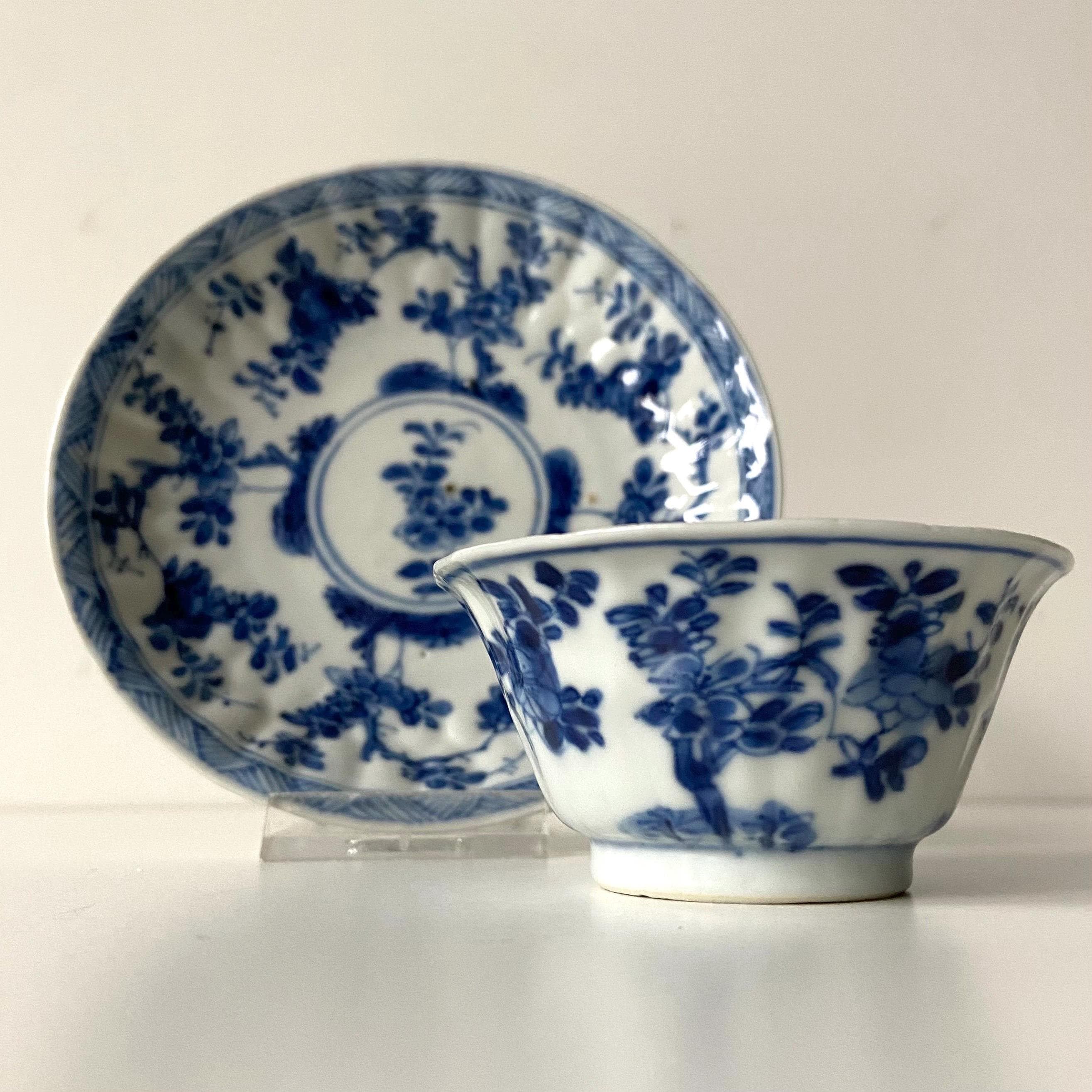 古磁器 青白い陶器ボウル 花と鳥のデザイン Tongzhi porcelain - Etsy 日本