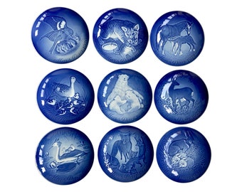 B&G Denmark (Bing and Grondahl) &#39;Mordag&#39; (= mothersday) collectiba plates - 1970 tm. 1981, Denmark - Scandinavian ceramics