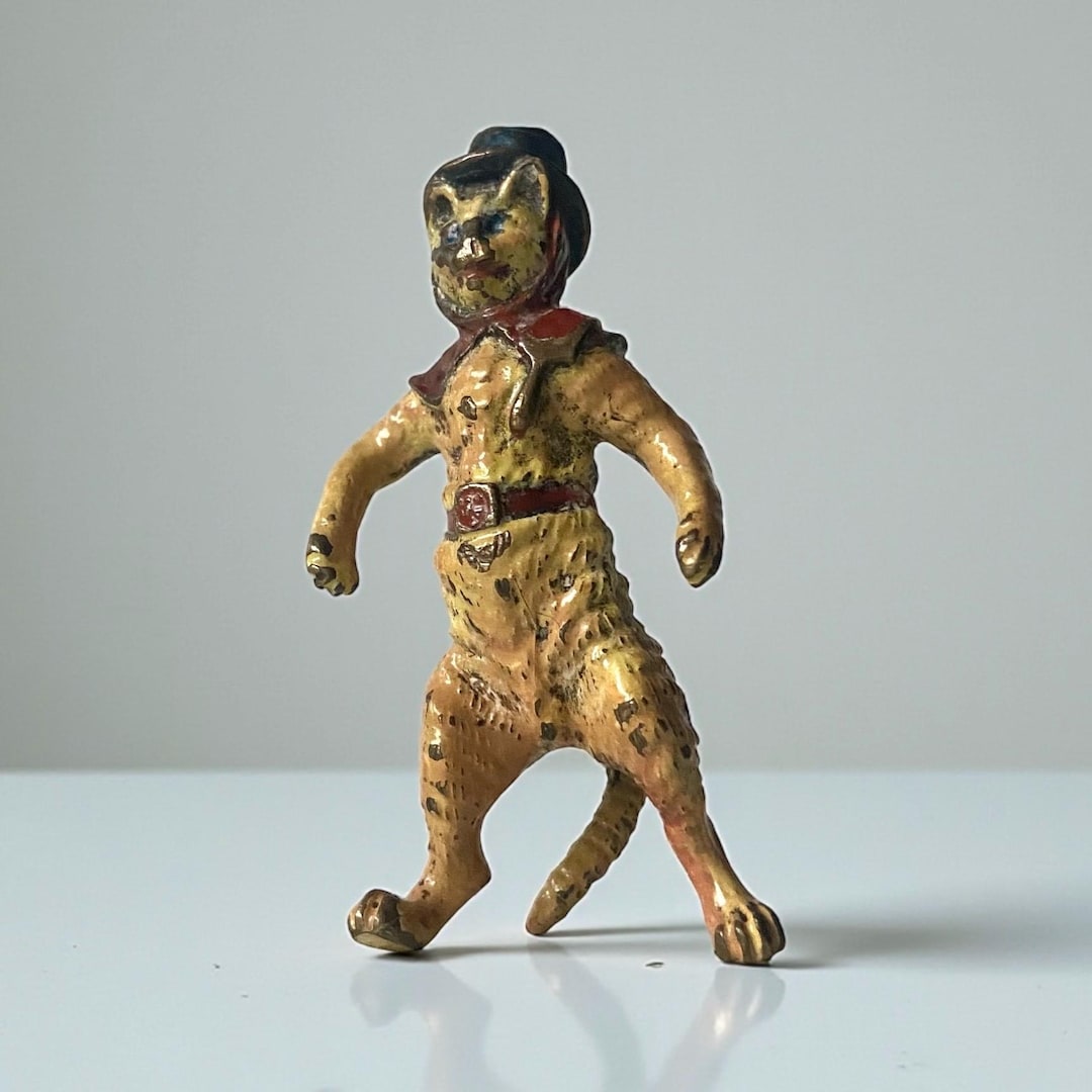 Vienna Bronze - Attributed to Berman Foundry - Cat With Hat - 19th Till ...