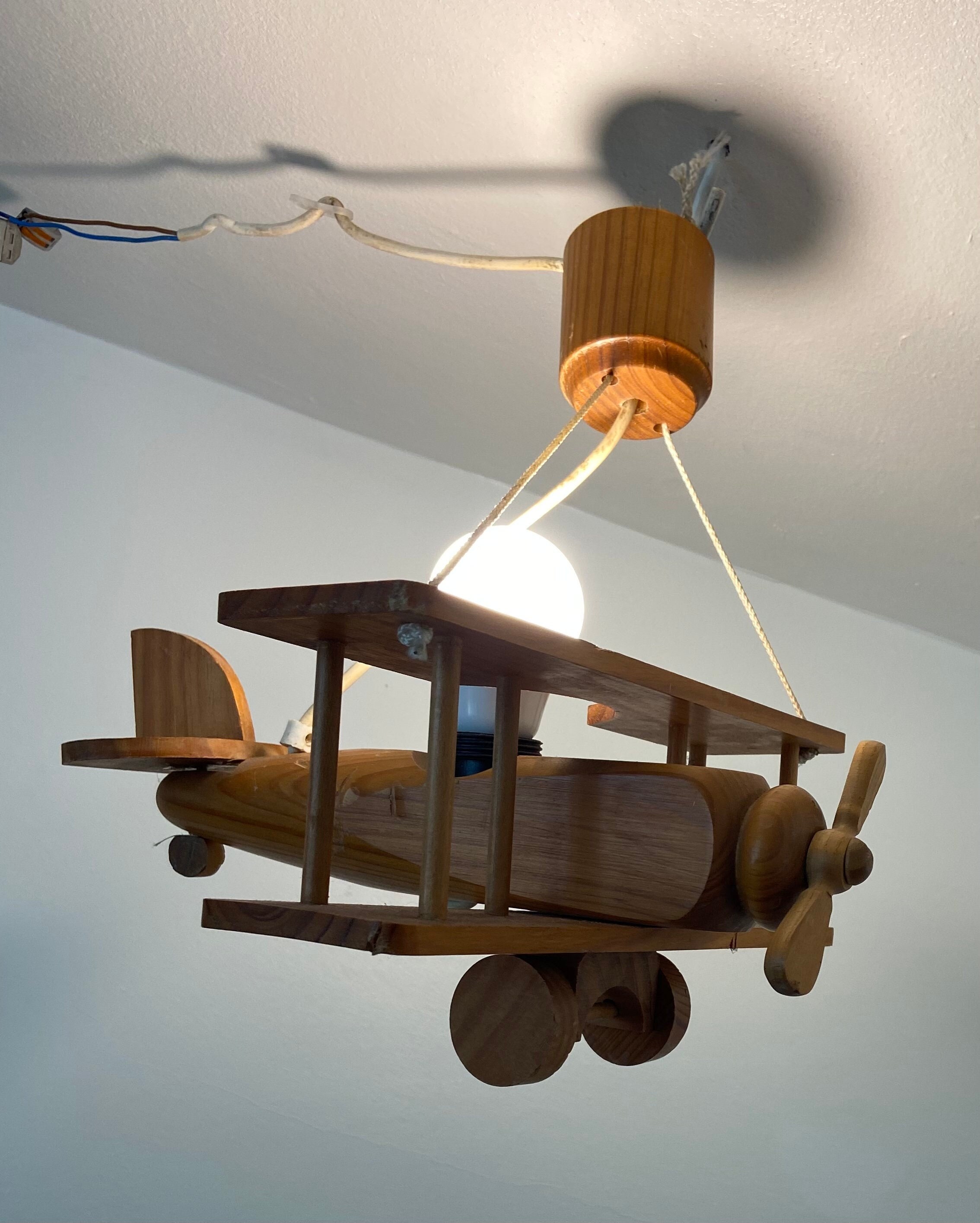 Afhankelijk regio absorptie Vintage lamp Plafondlamp Vliegtuig Ikea Design - Etsy Nederland