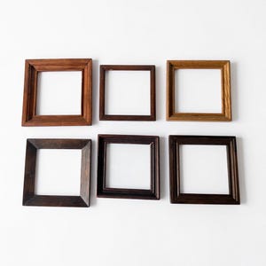 Sei cornici in legno per piastrelle di Delft - XX secolo - Antiche - Vintage - Legno di quercia