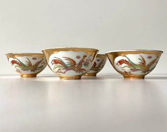 Cuatro tazas de porcelana china - Periodo republicano - Siglo XX - Arte asiático - Taza