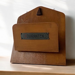 Magazine rack - Amsterdamse school - Art Deco - Wood - Early 20th century - Ca 1930