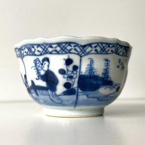 Chinese porcelain cup - Kangxi to early Yongzheng dynastie - Qing - 18th century - Tea bowl - Blue and white