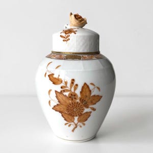 Herend Apponyi - Cady de té - Naranja - Siglo XX - Porcelana húngara