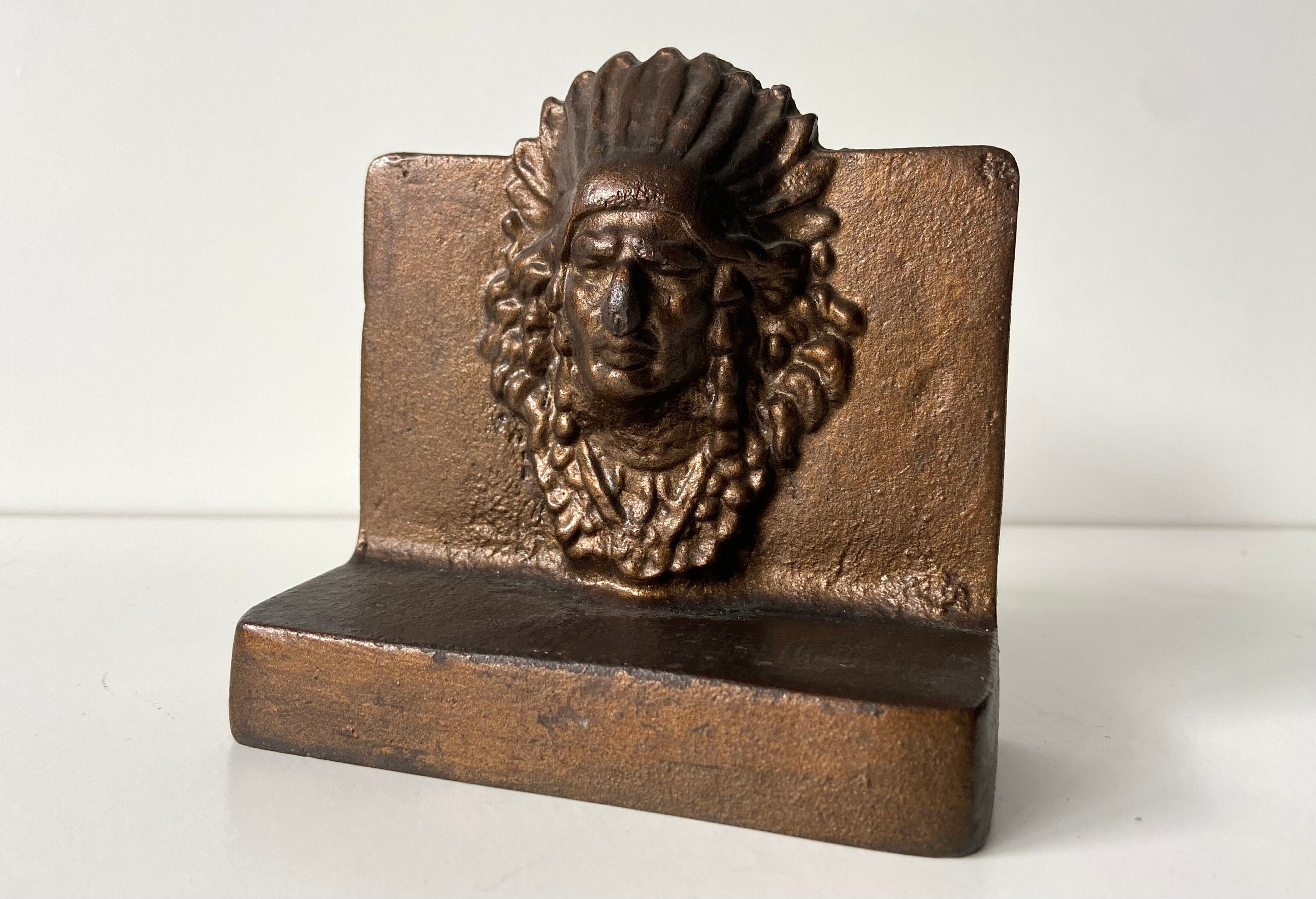 Native American - Indian - Bookend - Book End - Early 20th Century