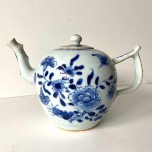 Chinese porcelain teapot - Qianlong - Qing dynastie - Blue and white - Export porcelain