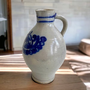 Large German antique jug - Stoneware - Cologne earthenware - Westerwald - Germany - Earthenware - 19th century