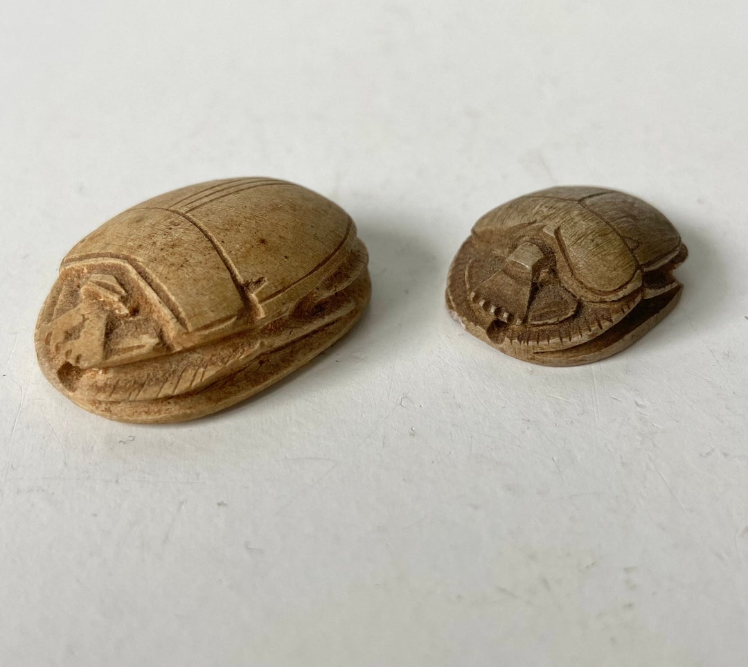 西*人様 古代エジプト　石彫り　スカラベ　箱付き　R76-1 西*人様 古代エジプト 石彫り スカラベ 箱付き R76-1