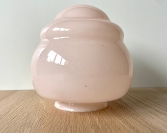 Pink glass lamp shade - Art Deco - Milky glass - Early 20th century