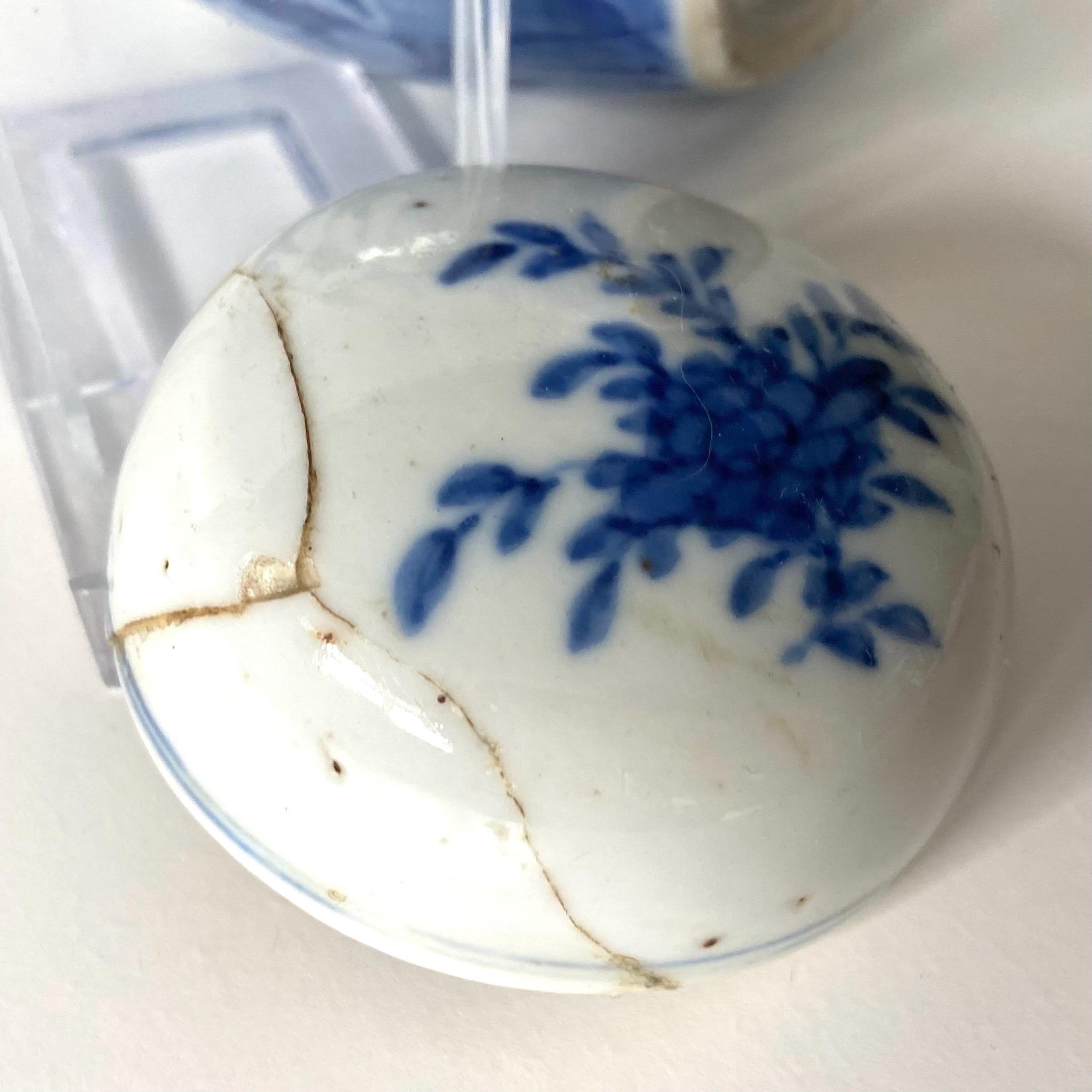 Ancien Grand Pot Gingembre Tongzhi Dynastie QING Céramique Chinois XIXeme #B364 - France