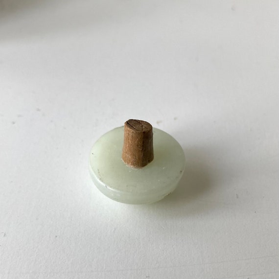 Chinese Snuff Bottle - Peking Glass and Jade Stopper - Republic