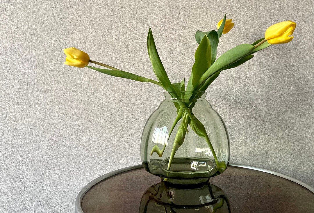 Vaas Andries Dirk Copier Leerdam glas Art Deco Groen Etsy Nederland