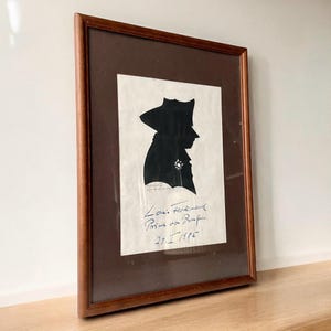 Principe Luigi Ferdinando - L'Apollo Prussiano - 1785 - XVIII secolo - Ritratto ritagliato su carta - silhouette