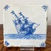 Antique Tile V.O.C 17th Century Ship Sailing Boat Sea Wall Tile Tiles ...