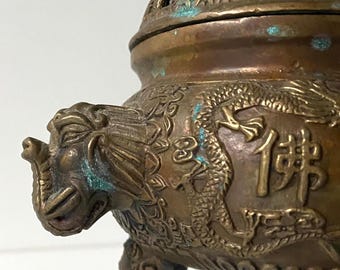 中国の香炉 - 20世紀 - 青銅製 - ヴィンテージ - アジア美術 - Etsy 日本