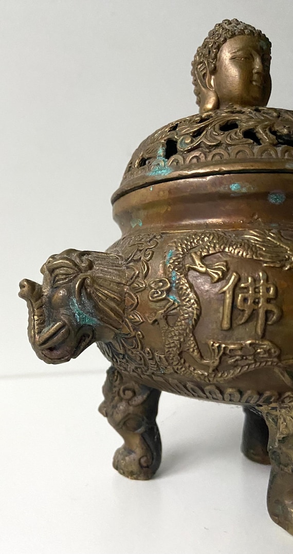 中国の香炉 - 20世紀 - 青銅製 - ヴィンテージ - アジア美術 - Etsy 日本