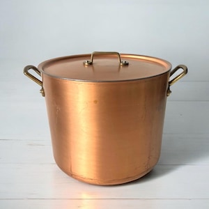 Unicorn copper pan - Soup pan - BIg - Cooking - Belgium - Vintage - Authentic - Quality - 20th century - Kitchenware