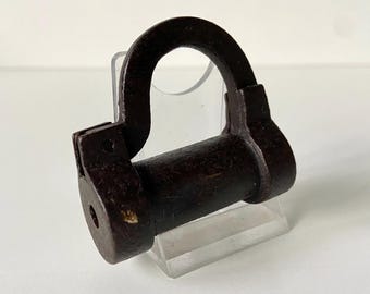 Cadeado antigo - Fechadura - Séculos XVI e XVII - Ferro - Artefato arqueológico