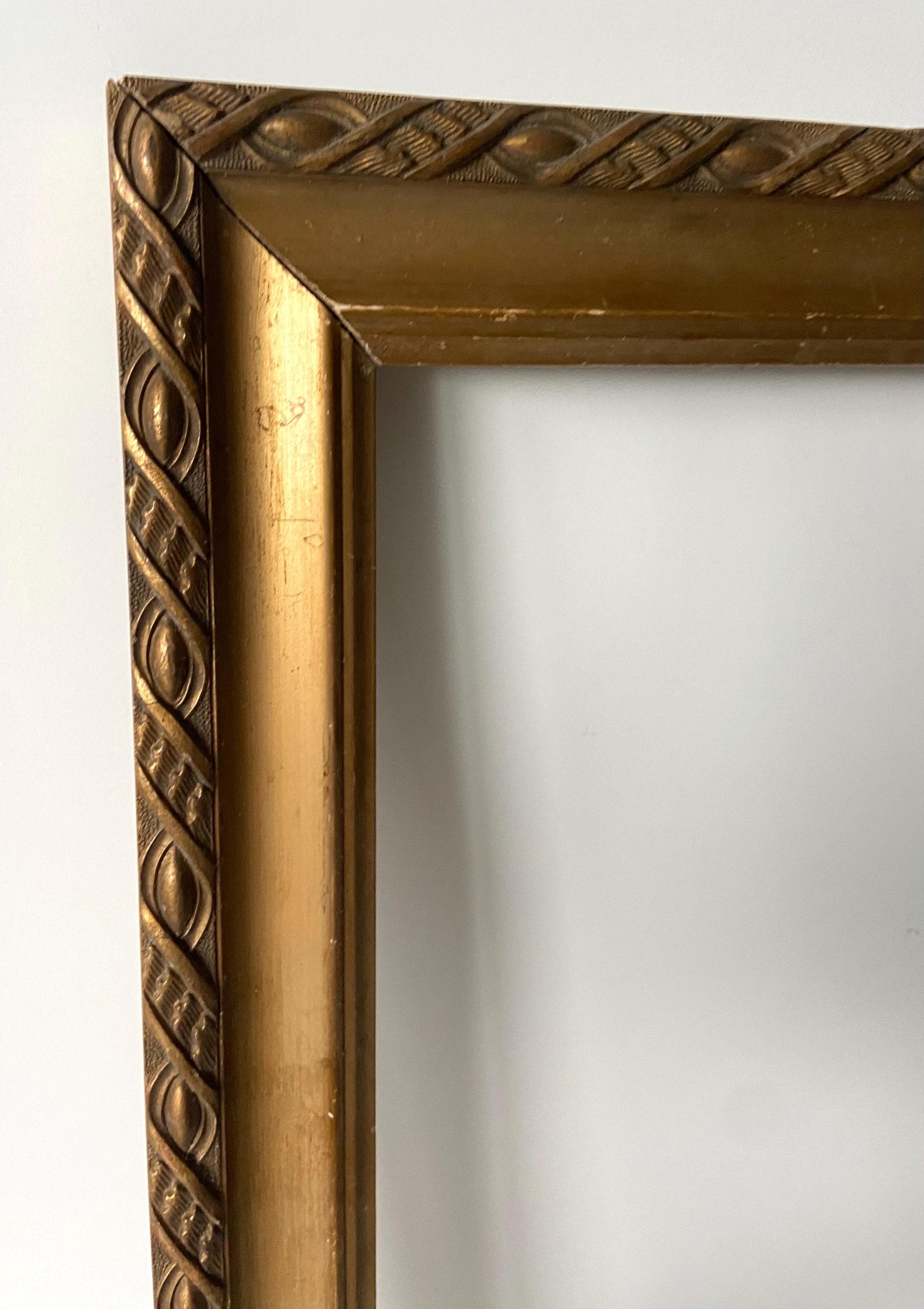 アンティーク絵画額縁 - 19世紀後半～20世紀初頭 - 金 - 石膏 - 木製