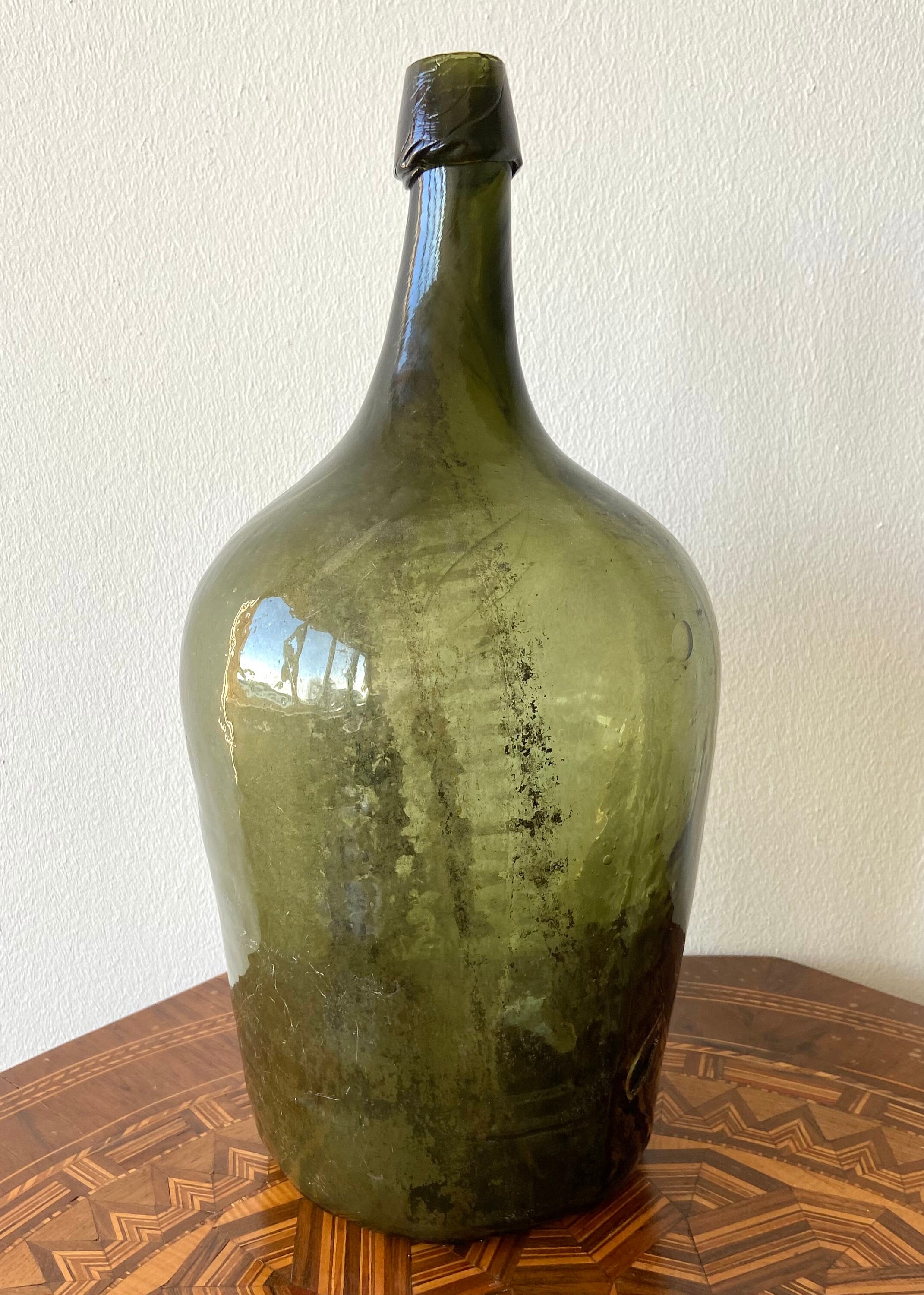 XL Antique Glass Bottle - Late 18th to Early 19th Century