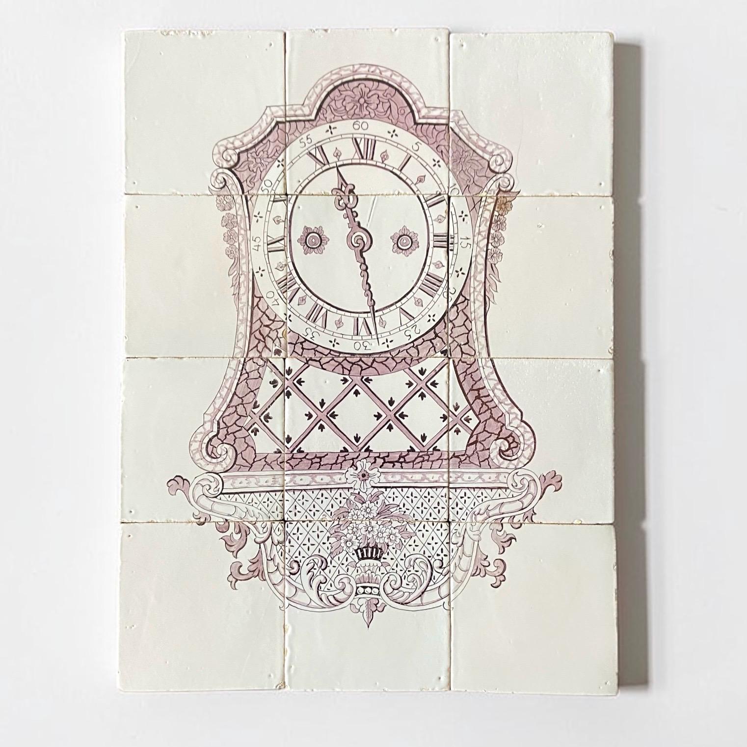Antique Delft Clock - Etsy
