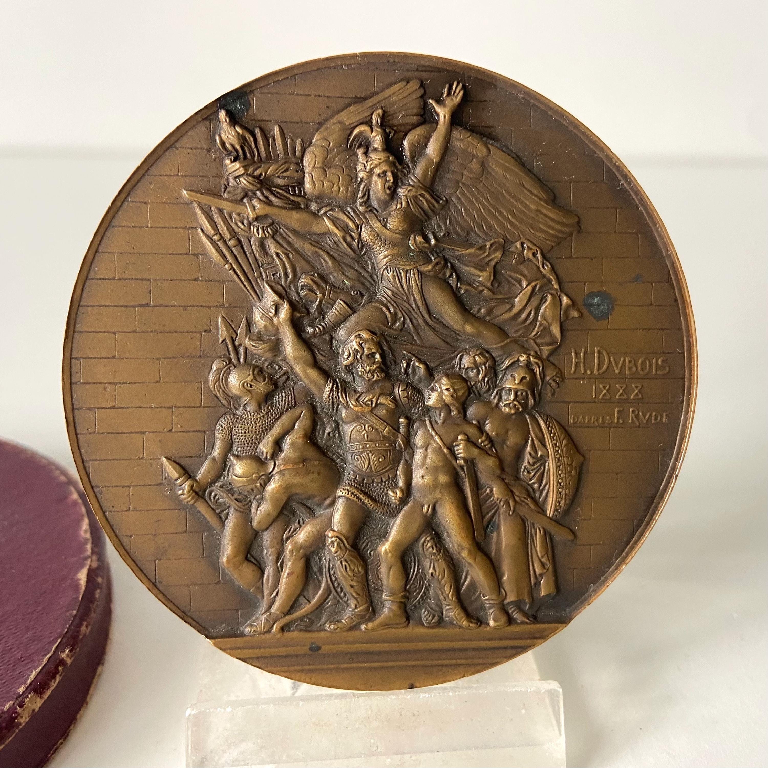 1914年 オランダ ブロンズ メダル 銅 アンティーク 大型