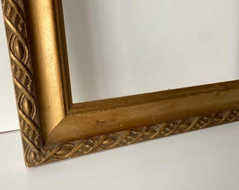 アンティークの絵画額縁 - 19世紀後半から20世紀初頭 - 金 - 石膏