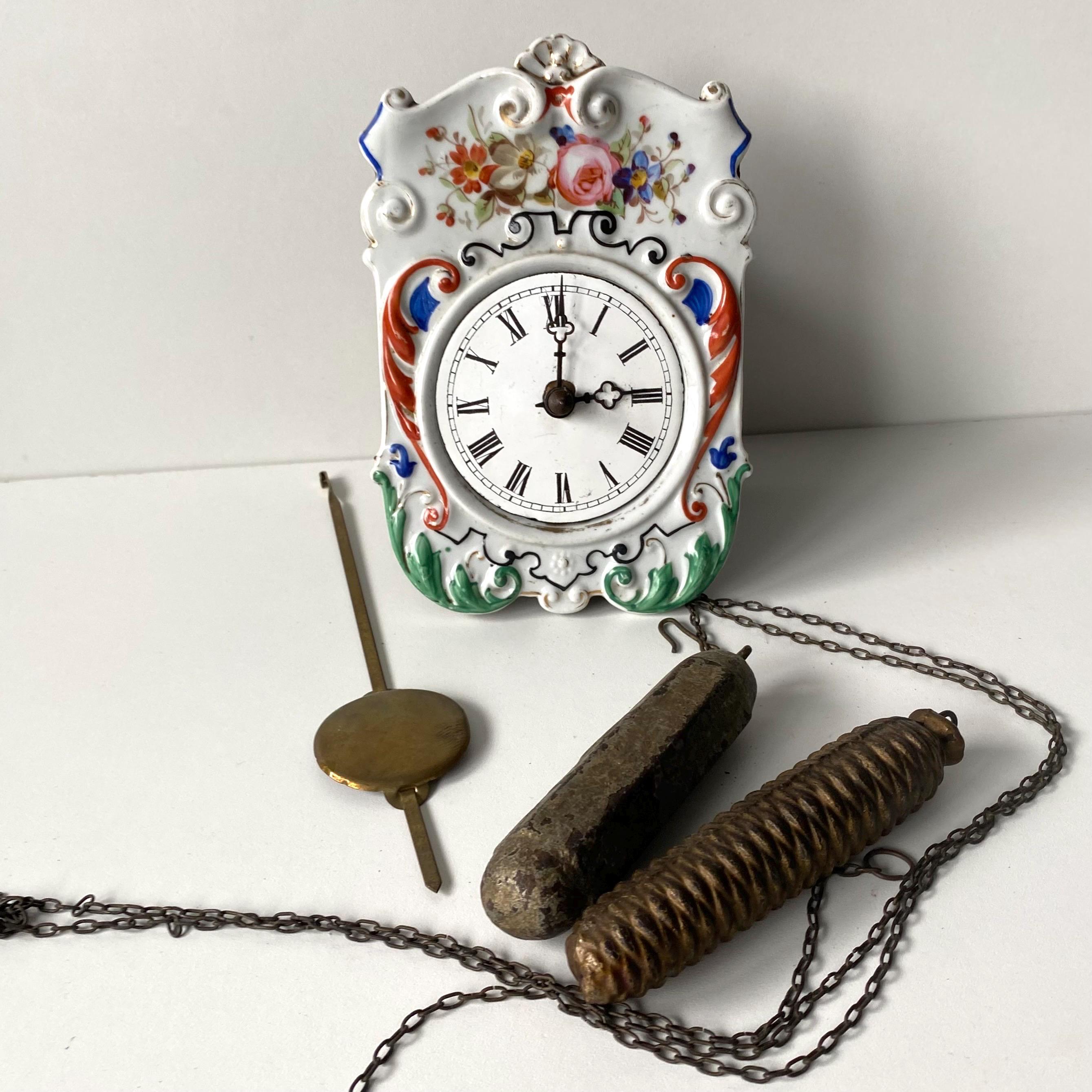 Antique German Porcelain Clock - Etsy - Page 2