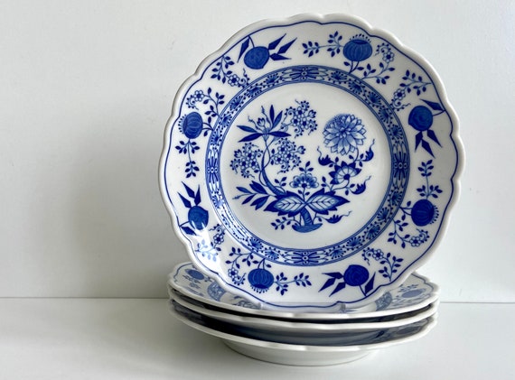 Juego de 4 guarniciones Hutschenreuther con decoracion Zwiebelmuster Alemania 1939 1965 Vajilla vajilla plato comedor Cebolla azul Etsy Mexico